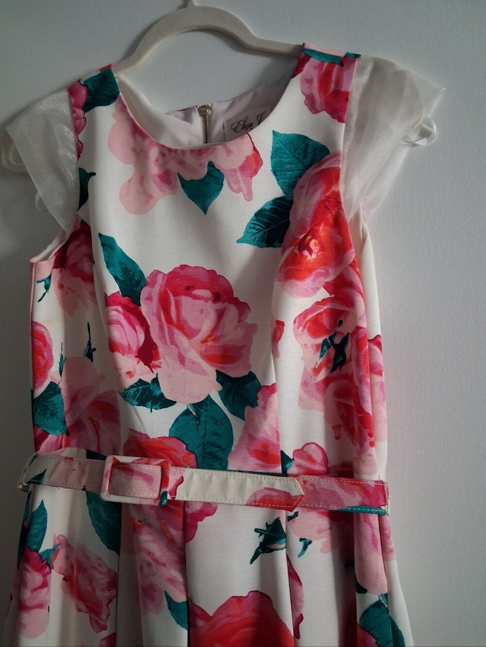 Eliza J Floral Belted Dress